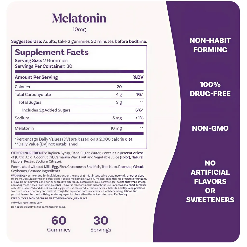 Natrol Gomitas Melatonina 10 Mg. - Vista 2