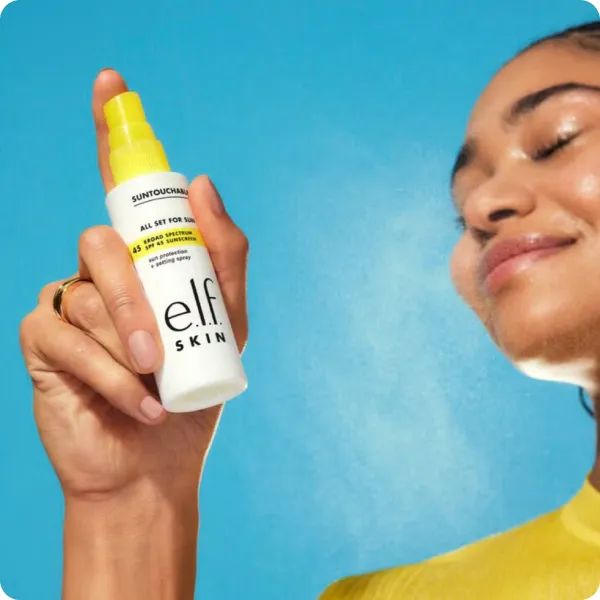 ELF Suntouchable! Protector solar SPF 45 de amplio espectro + spray de maquillaje transparente - Vista 2